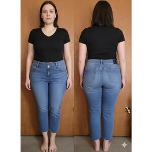 Torrid Premium Women's Stretch Plus Size 20R Skinny Blue Jeans Dark Wash